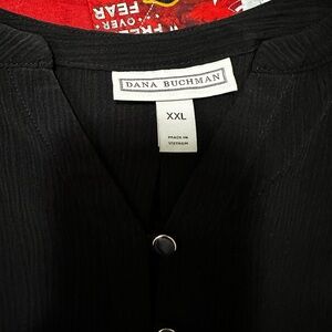 Dana Buchman Classic Black Top XXL